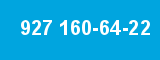 927 160-64-22 927 160-64-22